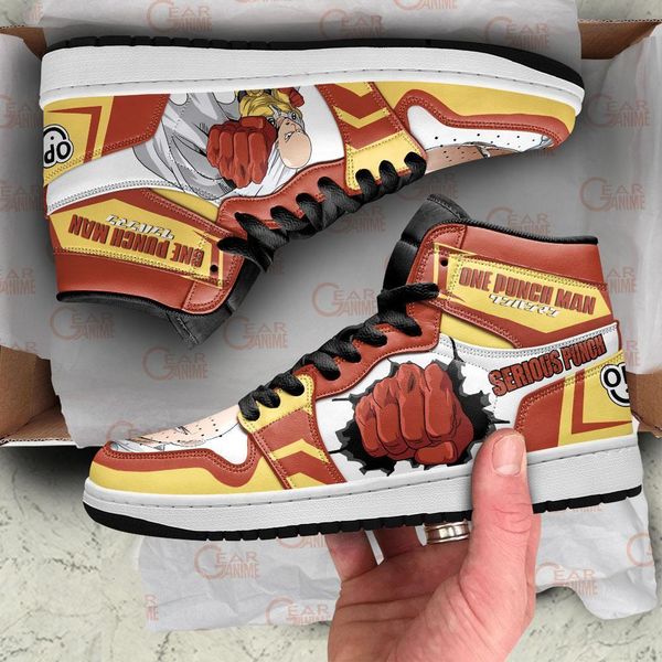 

one punch man sneakers saitama serious anime shoes