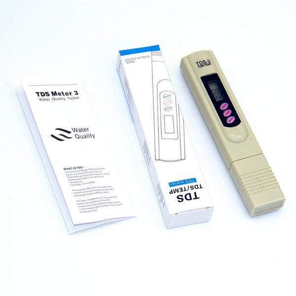 

meters tds-3 2 in 1 tds/temp tester 0-9990 ppm tds meter water quality monitor purity analyser automatic calibration for pool aquariums