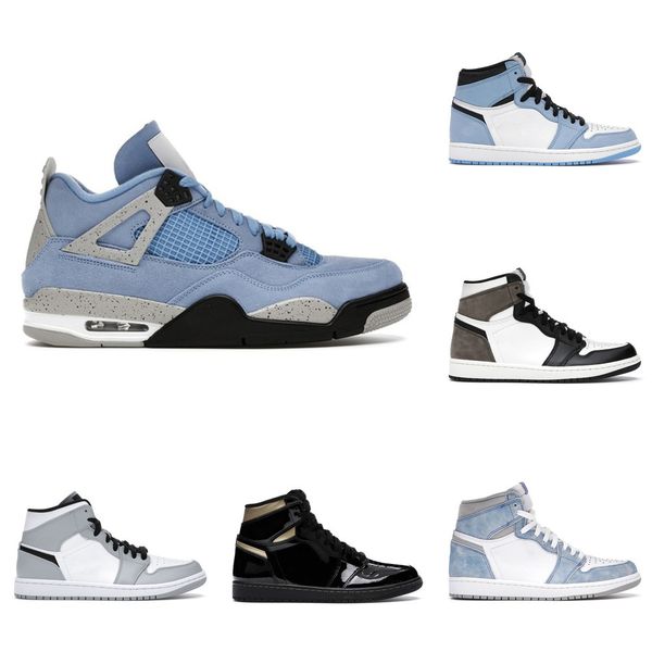 

2021 4s basketball shoes men women jumpman 1s high og hyper royal silver toe university blue black cat turbo green shadow mens sneakerse8jt