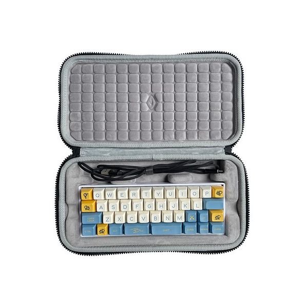 

duffel bags fashion hard shell carrying case for tu40 customized -swappable diy kit 40% mechanical keyboard storage box protection bag