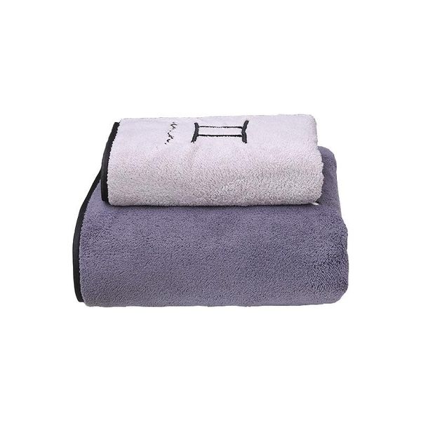 

towel bath set constellation coral fleece gym sports men and women bathing soft couple towels