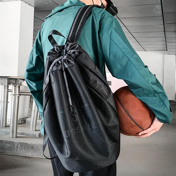 

backpack basketball school bag fashion brand trend large capacity training sports lightweight drawstring