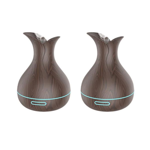 

humidifier, aroma wood grain ultrasonic smart office baby silent spray night light humidifiers