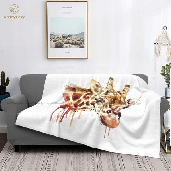 

blankets giraffe blanket fluffy fleece travel super soft fashion bedspread