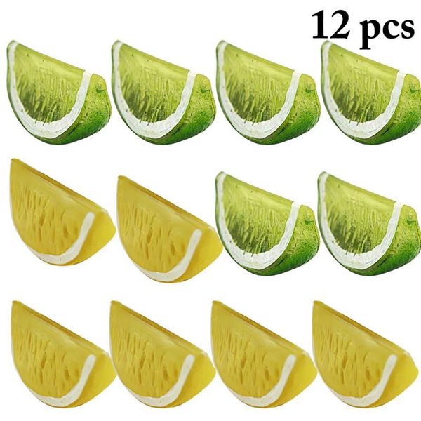 

party decoration 12 pcs simulation fake piece fruits artificial vegetables fruit model house kitchen home prop