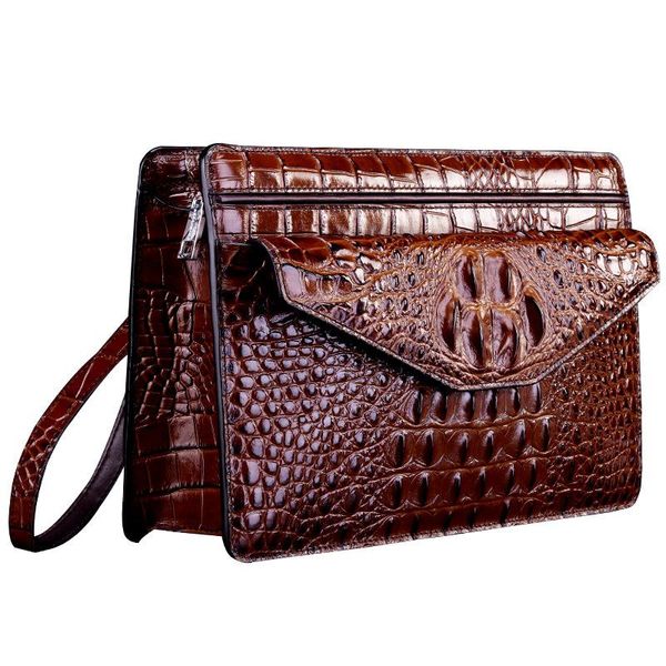 

wallets male genuine leather wallet high archives crocodile hand catch package business affairs purse women design, Red;black