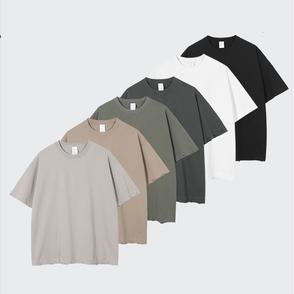 

men's t-shirts 6 colors of solid shor sleeve men will see shir high sree oversize crew neck loose coon op harajuku hip hop -shir, White;black