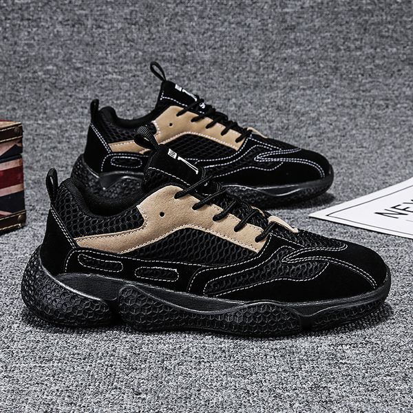 

Running Shoes Light Breathable Sneakers Men Walking Hiking Casual Sneakers, Black