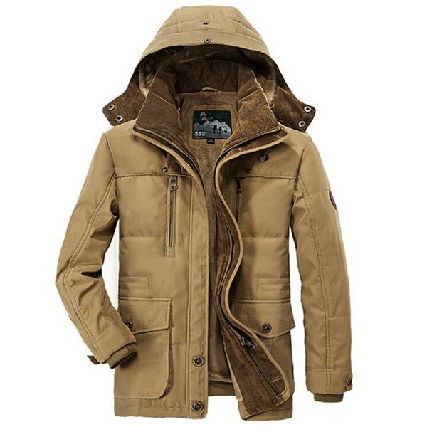 

minus 40 degrees winter jacket men thicken warm cotton-padded jackets men's hooded windbreaker parka plus size 5xl 6xl coats, Black;brown