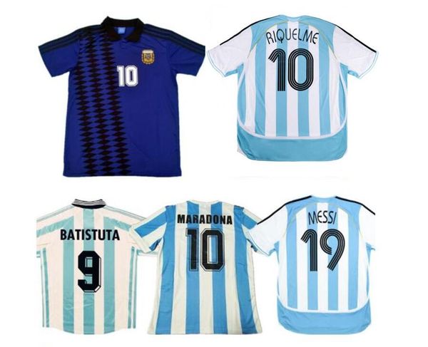 

1998 retro argentina maradona soccer jersey 78 86 96 98 2006 crespo j.zanetti batistuta riquelme kempes crespo ancient football shirt, Black;yellow