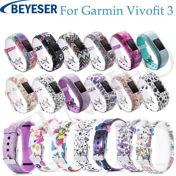 

watch bands silicone strap for garmin vivofit 3 band bracelet jr jr2 wrist watchband replacement wristband, Black;brown