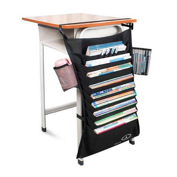 

storage bags hanging book bag with 16 grids large capacity water cup waterproof coating accessory