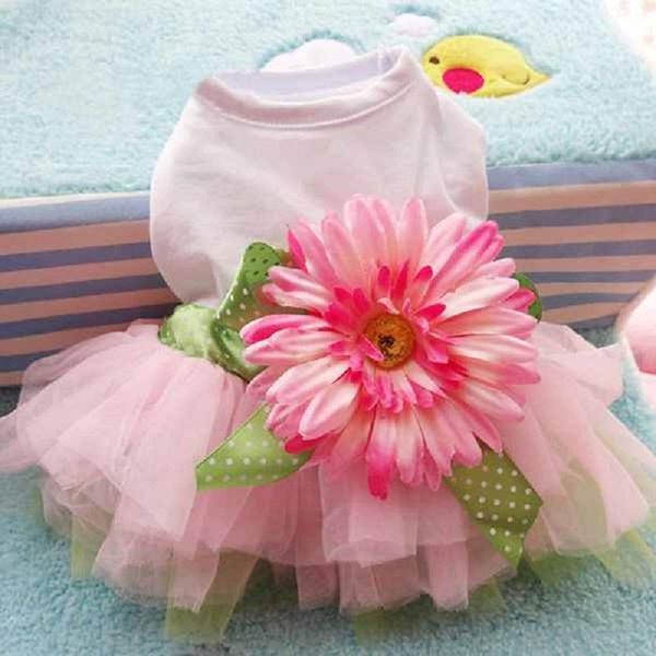 

dog apparel dress robe dresses clothes for dogs pet summer vestido warm