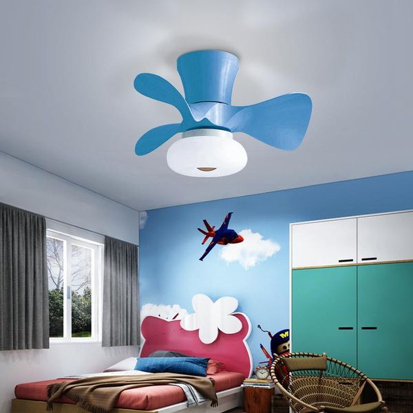 

nordic remote ceiling fan light white / black yellow wood blue led lighting for bedroom and dining room delivery fans