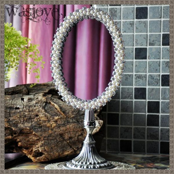 

european-style duo-cuban lotus of rock canaan high-end table dressing mirror cute creative deskprincess makeup 468a mirrors