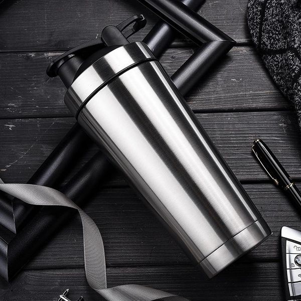 

water bottles 720ml stainless steel protein mixer blender shaker shaking cup bottle