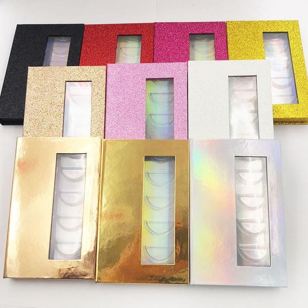 

rectangular eyelashes box transparent eyelash false packaging1