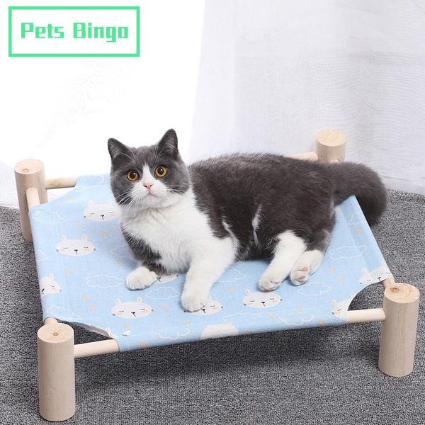 

kennels & pens pets bingo washable cat bed moisture-proof dog hammock removable teddy tent 48cm portable kitten sleeping mat small pet suppl