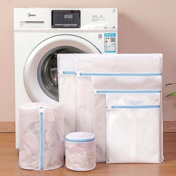 

laundry bags underwear bag zippered mesh washing machine for household protected clothes socks bra lingerie