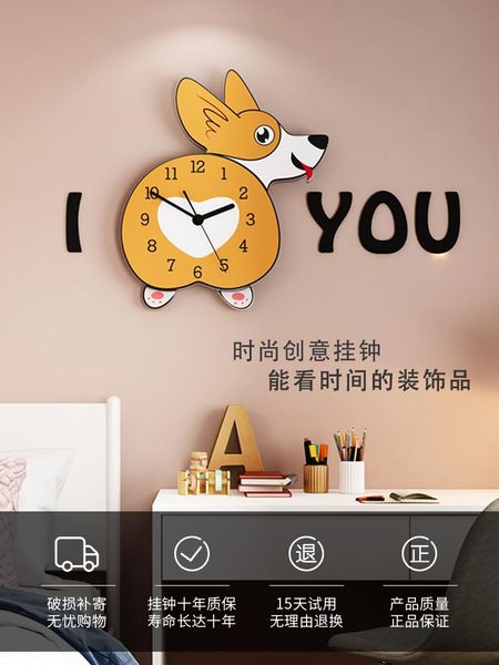 

wall clocks vintage dog clock modern design nordic silent living room minimalistic decoracion pared kitchen ad50wc