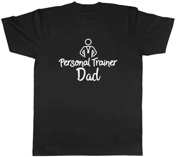 

personal trainer dad mens t-shirt tee, White;black