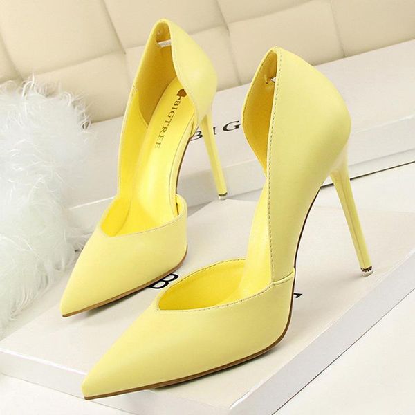 

dress shoes bigtree women pumps fashion high heels black pink yellow bridal wedding ladies stiletto party shoe