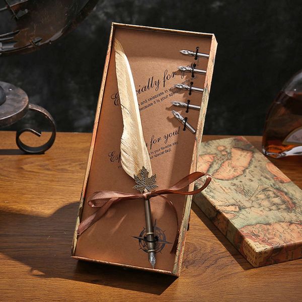 

creative gift harry potter quill box calligraphy pen set