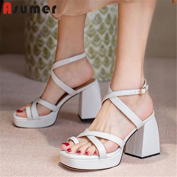 

sandals asumer 2021 arrive women patent leather 10cm high heels summer fashion platform ladies party shoes, Black