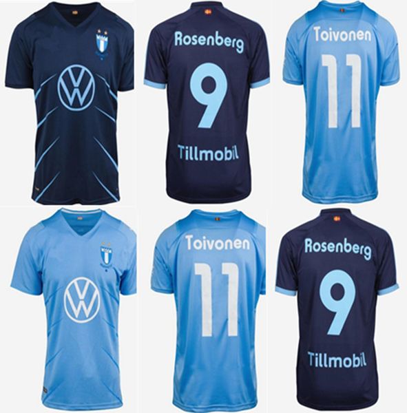 

2021 2022 malm ff soccer jersey 21 22 malmo camisetas ola toivonen anders christiansen isaac kiese thelin markus rosenbe, Black;yellow