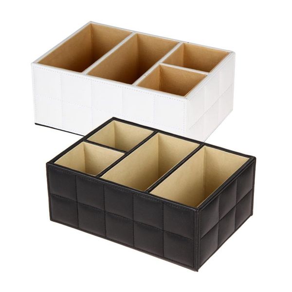 

pu leather storage boxes luxury for remote control phone cosmetic make up container home office car organizer & bins