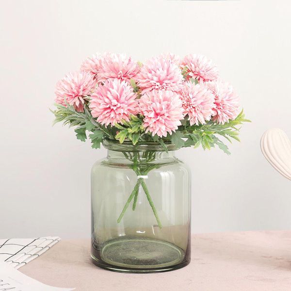 

decorative flowers & wreaths 1 pc dandelion flower ball simulation road cited artificial wall fake home decoration wedding holding
