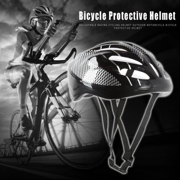 

adjustable racing cycling helmet protective biking outdoor motorcycle bicycle portableÂ dustproof parts caps & masks, Black