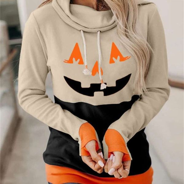 

tracksuits fashion trend men's halloween simple sports sweater thumb pullover round neck long sleeve women's t-shirt, Gray