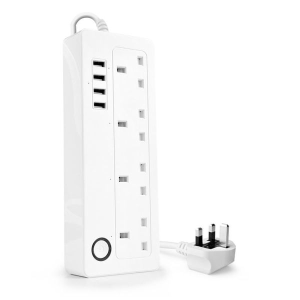 

smart power plugs tuya wifi british plug socket ac 110v-240v adaptors support alexa google home iftvoice control