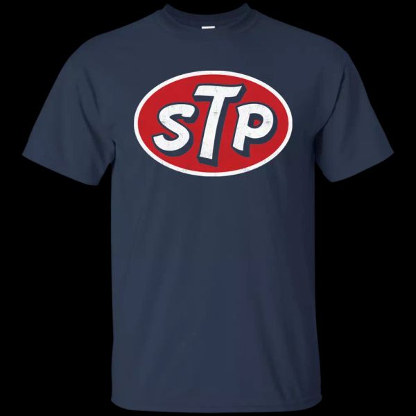 

stp, automotive, auto, racing, car, chemicals, t-shirt, White;black