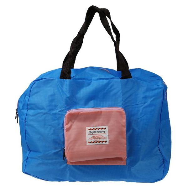 

shopping bags foldable bag street shopper multifunctional shoulder blue