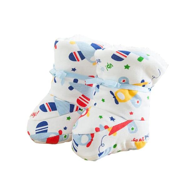 

first walkers 0-6 month old infant shoes born baby thicken fleece inside toddler winter cotton warm lacing