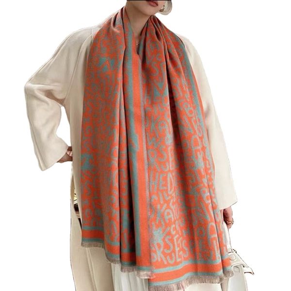

new style impeccable the latt warm cashmere shawls custom print scarf, Blue;gray