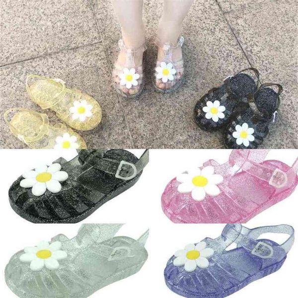 

baby girl sandals jelly fisherman's chrysanthemum hole shoes baby kids cute cartoon princess sandals flower summer beach shoes h41wyla, Black;red