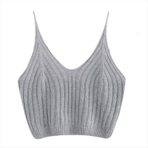 

summer basic strappy womens camis sleeveless racerback crop cotton solid soft tanks girl beach wear, White