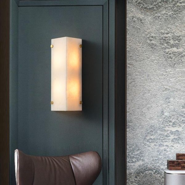 

wall lamp marble copper modern chinese style living room tv background bedroom bedside aisle corridor creative