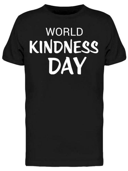 

World Kindness Day, Banner Tee Men's -Image by Shutterstock, White;black