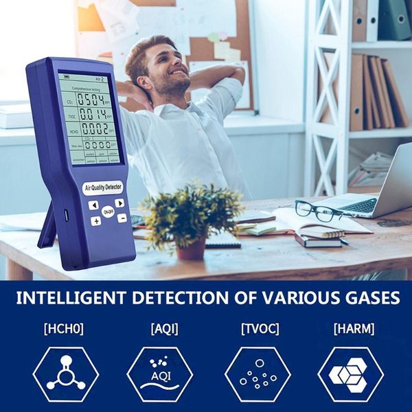 

air purifiers quality monitor excellent tester for co2 formaldehyde tvoc pm2.5/pm10 multifunctional gas detector home
