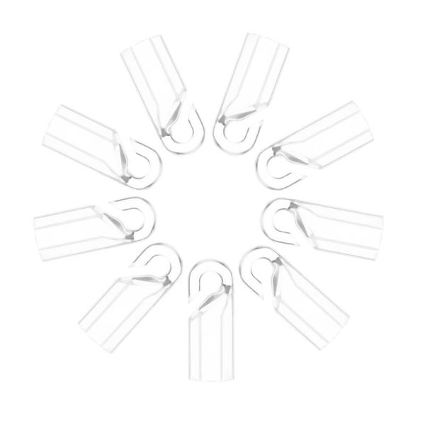 

hooks & rails 20pcs simple fashion curtain accessory transparent