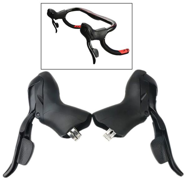 

bike derailleurs cycling 3x7 speed shifter bicycle dual control levers road shift lever derailleur compatible for 22.2-23.8mm handlebar
