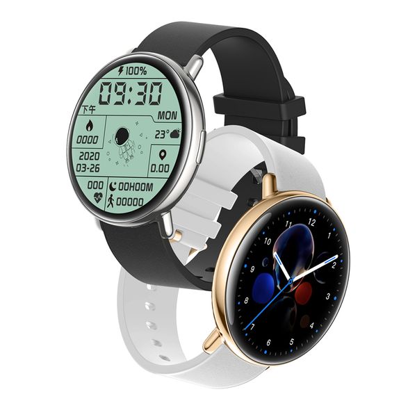 High-End M30 Amoled Screen Redonda 1.35 polegadas Toque Com Full Touch Smart Watch Multifuncional Modos Esportes IP68 À Prova D 'Água Sono Sono Tracker Pulseiras