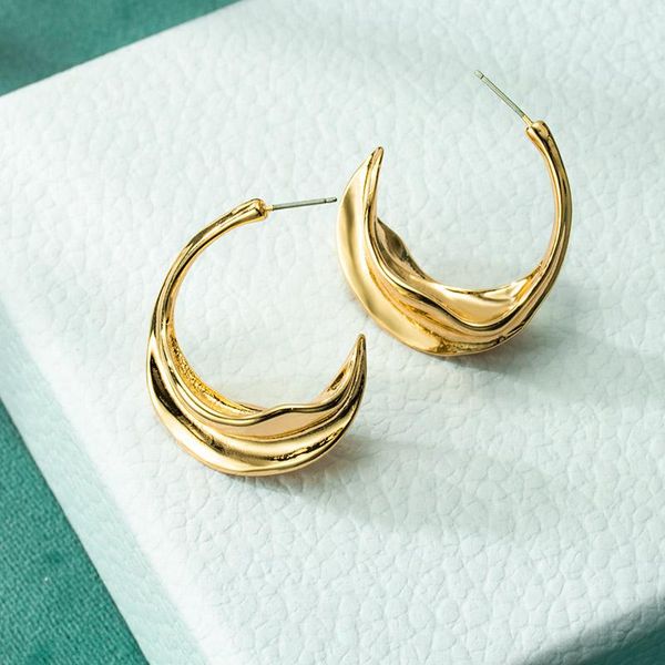 

dangle & chandelier women's earrings korean metal drop for women statement geometric round gold earring 2021 fashion trend female jewel, Silver