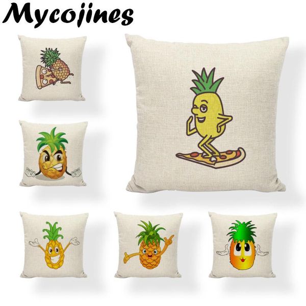 

cushion/decorative pillow cartoon pineapple pillowcase pizza music living room sofa bedroom bed car seat home decoration cushion cover 45*45