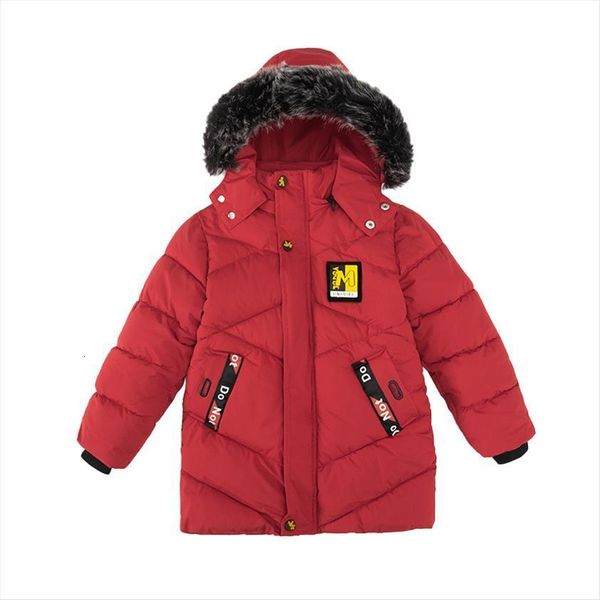 

children jackets boys stripe winter down coat baby kids warm outerwear hooded for 2 7 clothes, Blue;gray