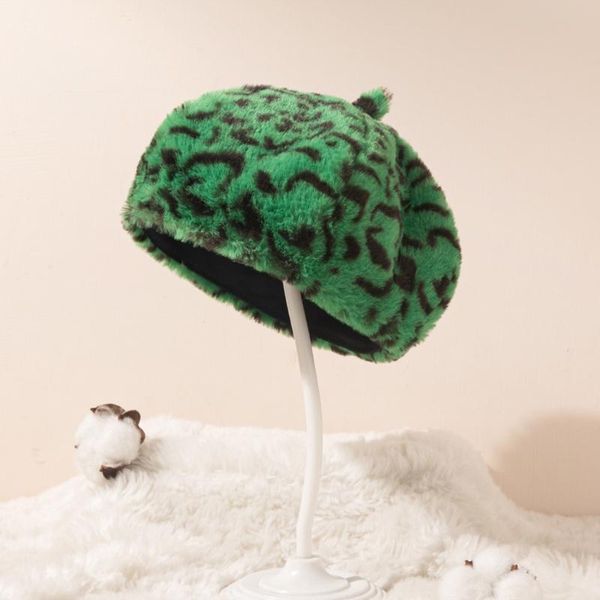 

caps & hats children's leopard beret suitable for children in autumn and winter keep warm to prevent illness attractive high quality, Yellow